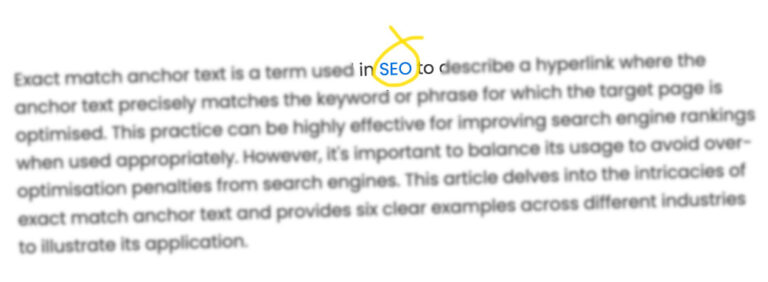 Exact Match Anchor Text, a Detailed Guide